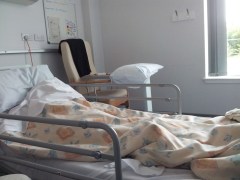 Dad in hospital