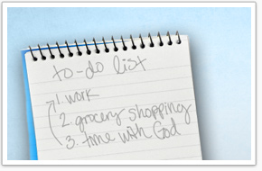 god's to do list