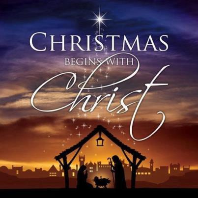 Christmas begins with Christ